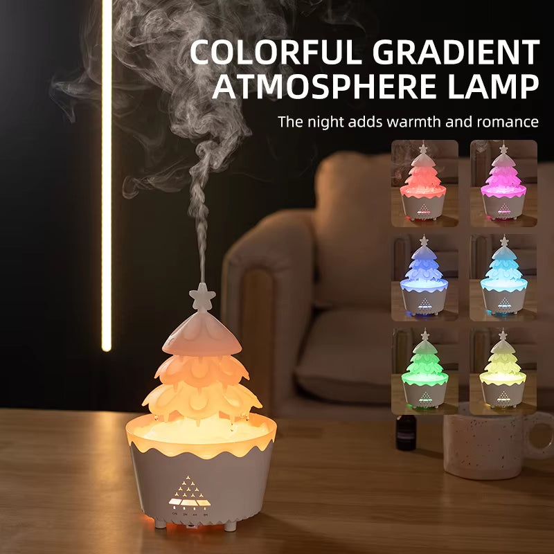 2024 New Design Aromatherapy Essential Oil Diffuser 360ML, Air Diffuser/Raindrop Humidifier, Suitable for Home Christmas Gift